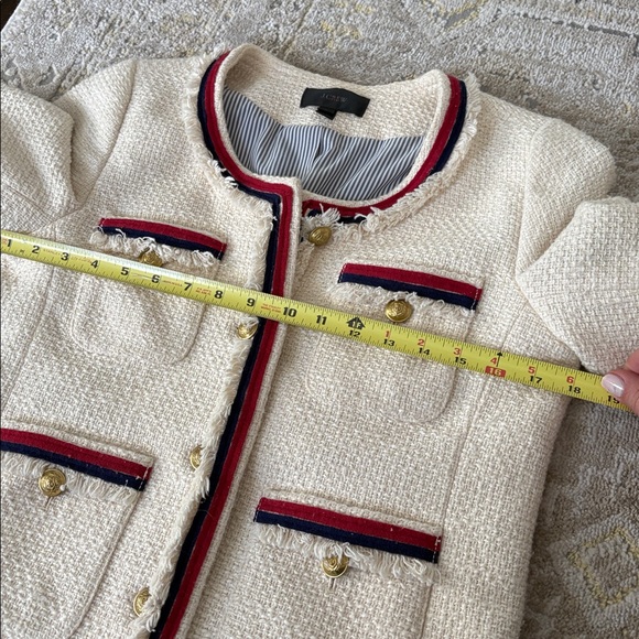J. Crew Tweed Raw Edge Lady Jacket Blazer - Picture 10 of 11